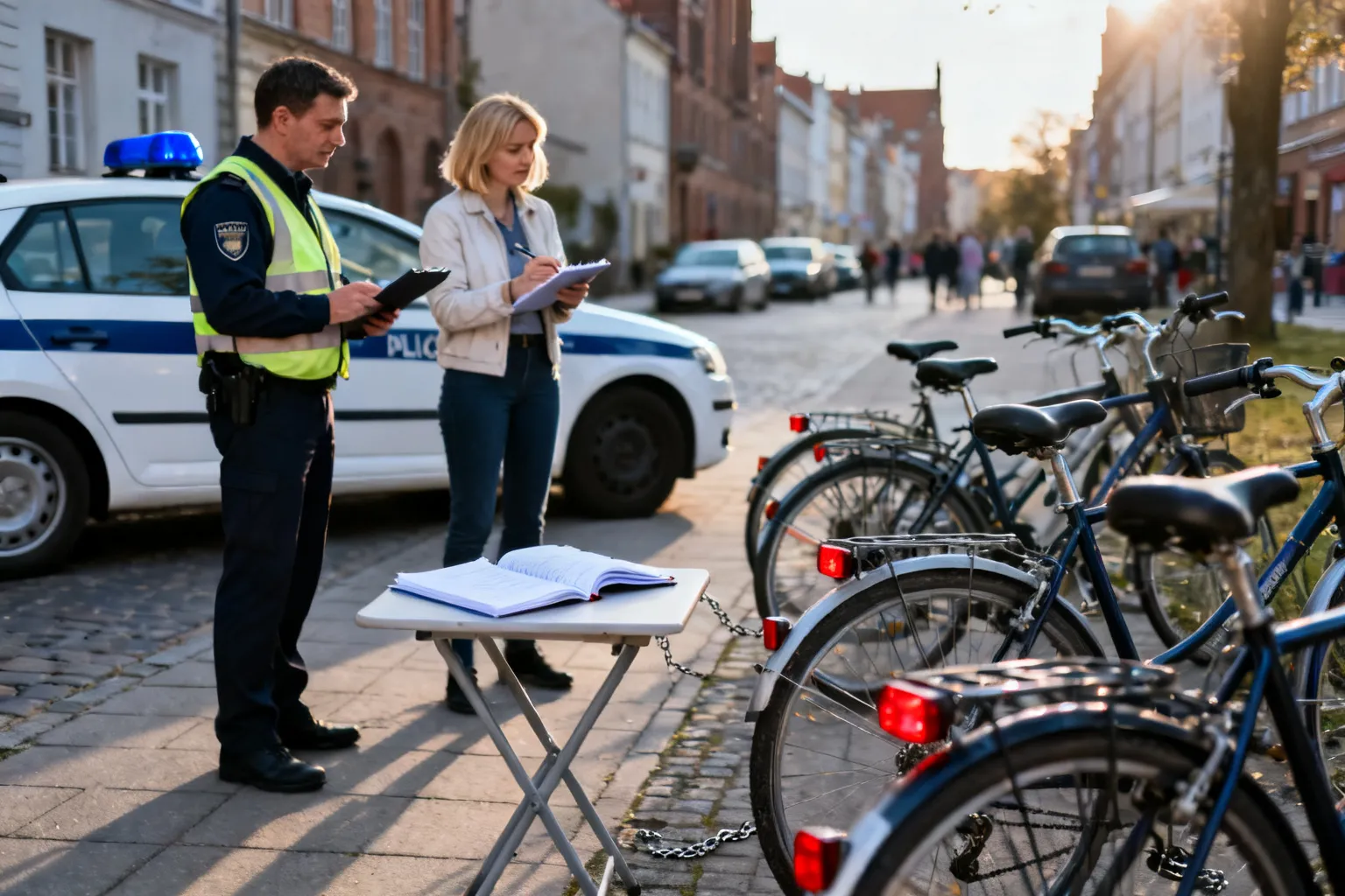 Akcja "Rowery" w Gdańsku — 46 skontrolowanych, 19 wykroczeń