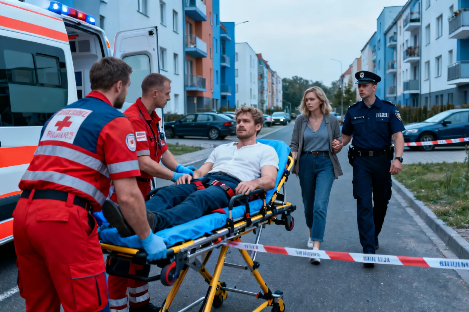 Mężczyzna ranny nożem na Niepołomickiej w Gdańsku. Partnerka zatrzymana