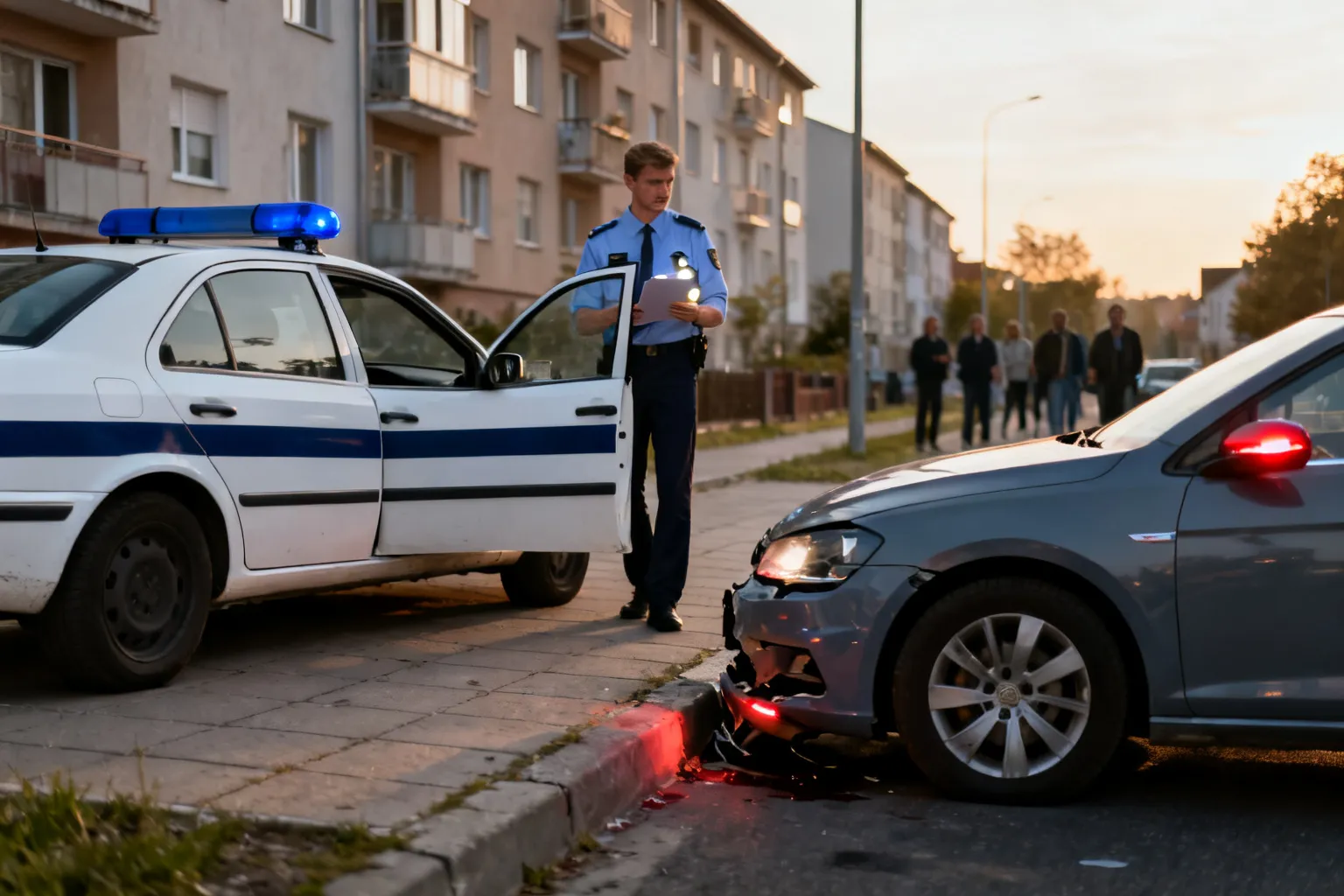 Zatrzymanie kierowcy po kolizji w Gdańsku — ponad 2 promile