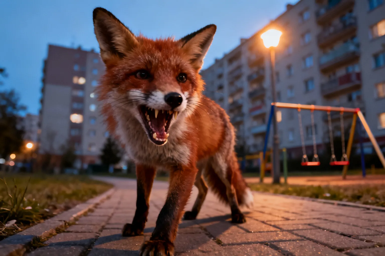 Agresywny lis na Przymorzu Małym — radni i mieszkańcy ostrzegają