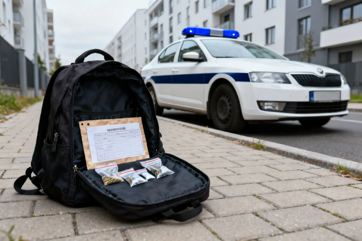Gdańsk: 27-latek zaatakował policjanta; w plecaku znaleziono narkotyki