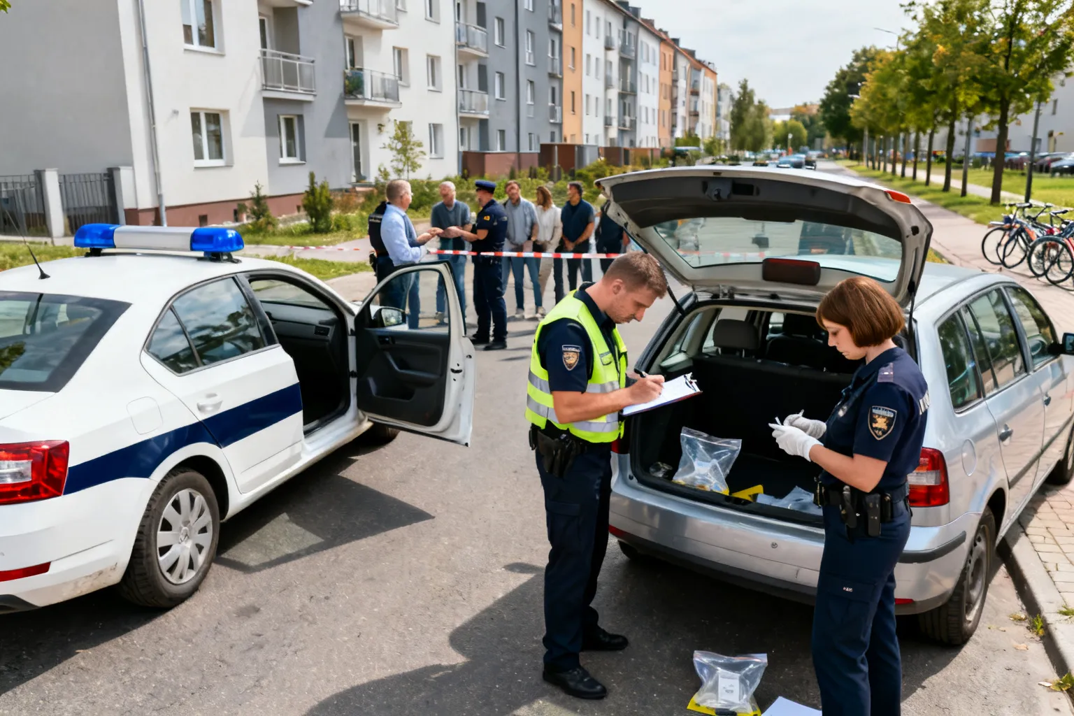 W Gdańsku zatrzymano 37-latka prowadzącego skradziony samochód z narkotykami