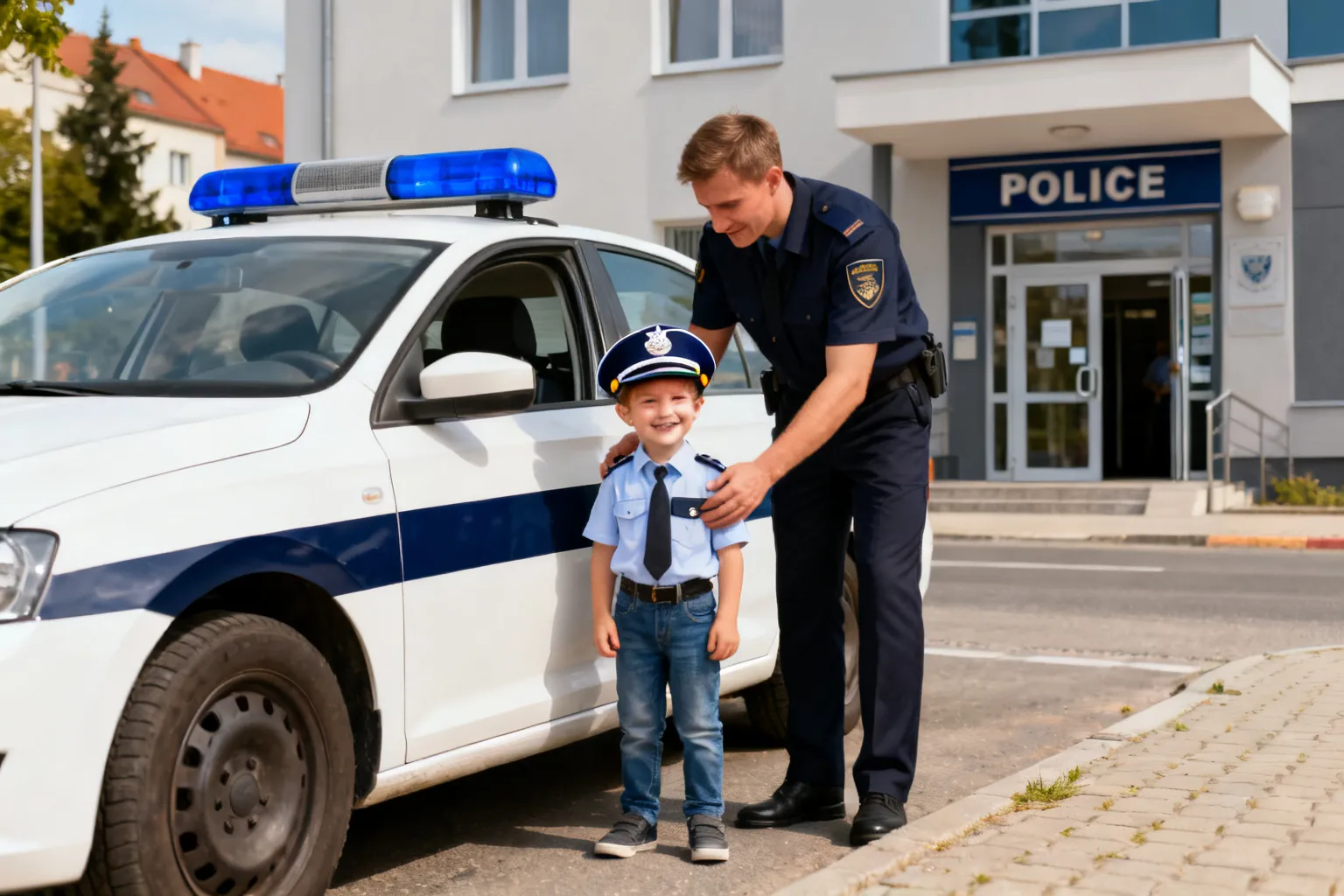 Spełnione marzenie 4‑letniego Karola — wizyta w Komendzie Miejskiej Policji w Gdańsku