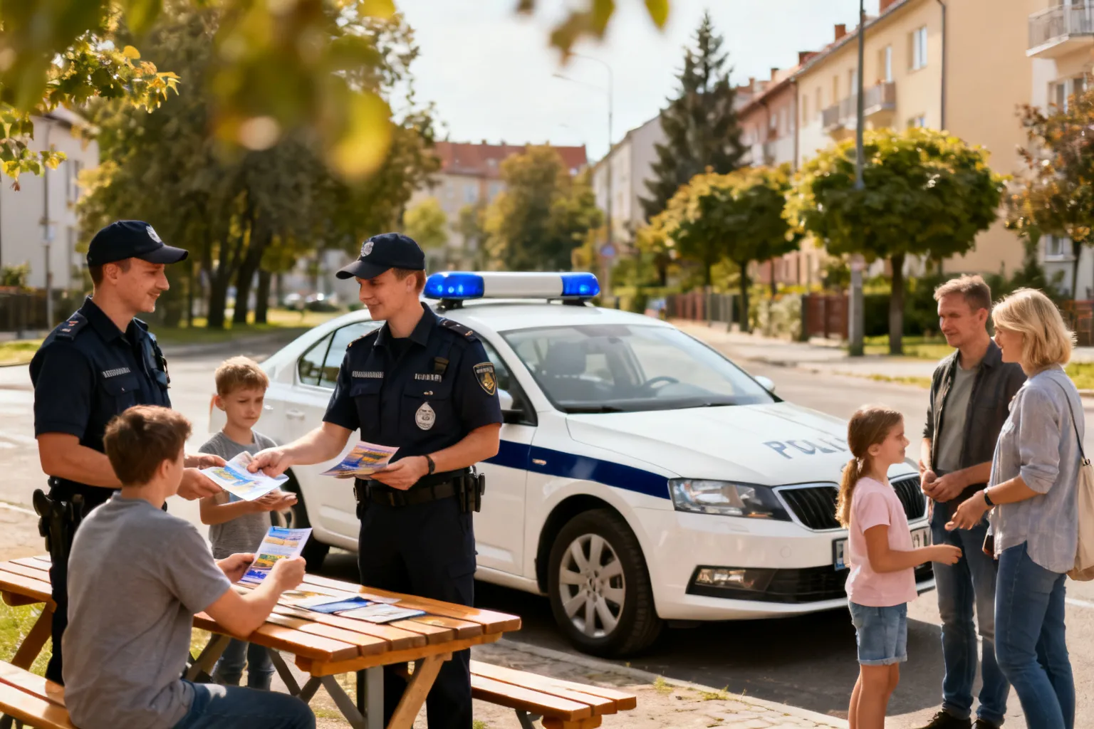Policjanci promowali konkurs LETNI przeWODNIK podczas pikniku w Gdańsku