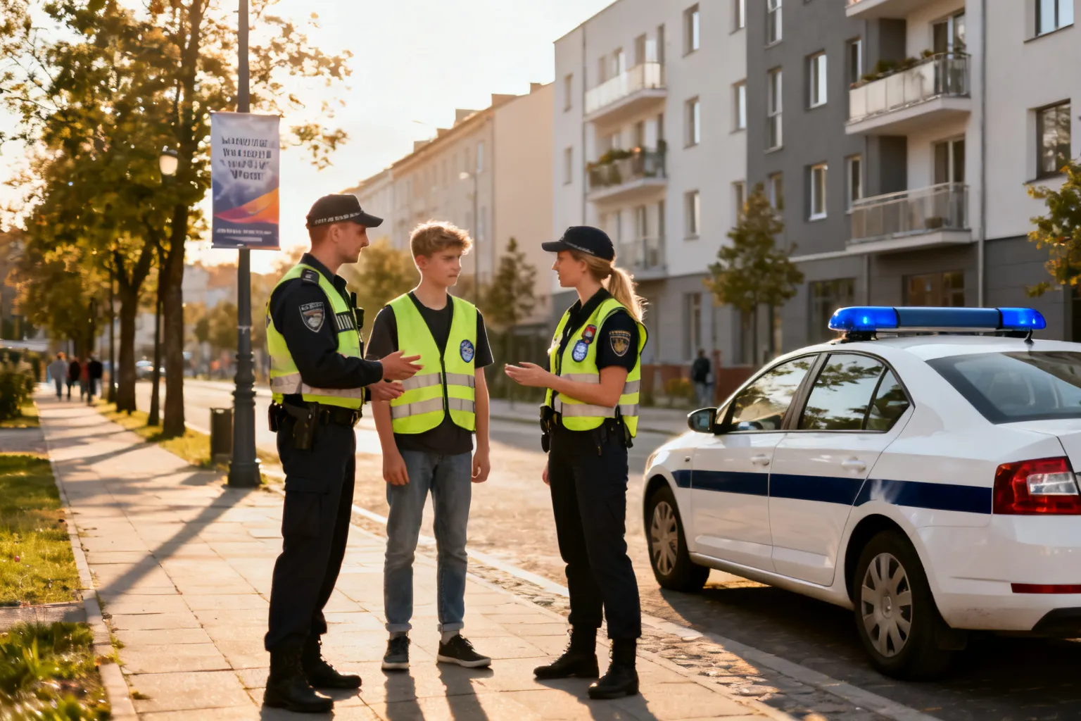Gdańscy policjanci podczas Tygodnia Przeciwdziałania Przemocy Rówieśniczej