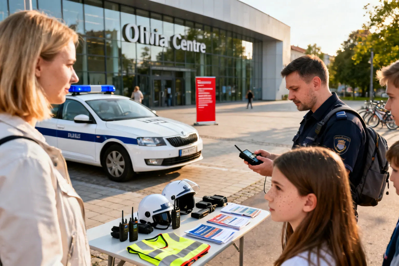 Policja na „Safety Day” w Olivia Centre — prelekcja i pokazy sprzętu