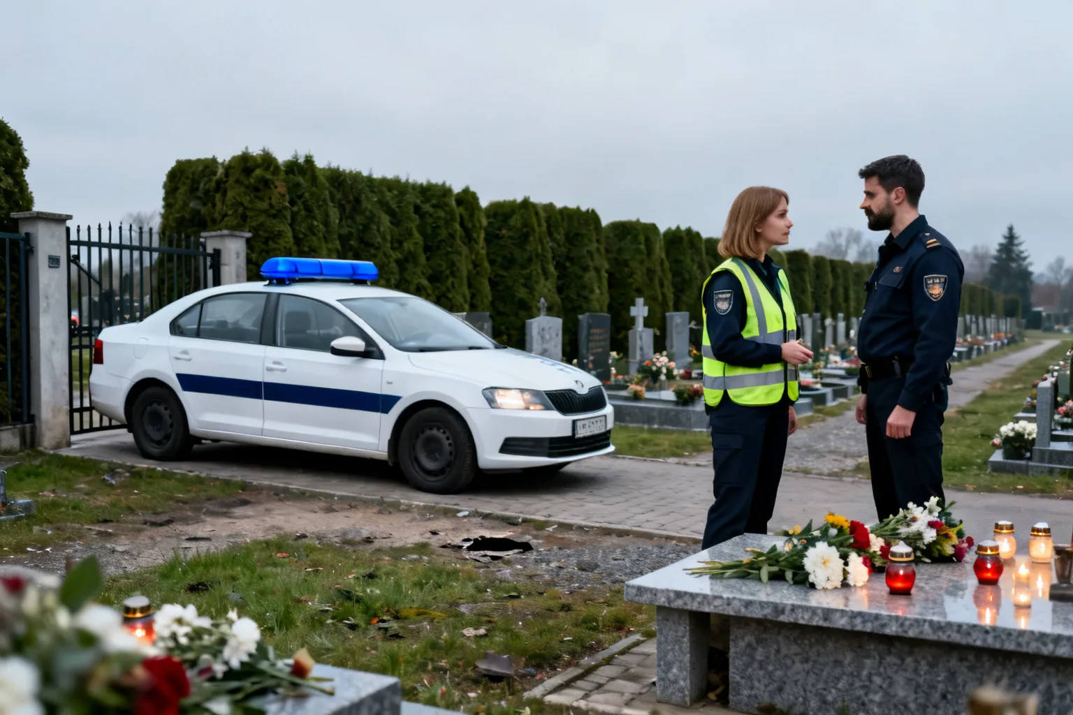 Złodzieje na cmentarzach przed Wszystkich Świętych — policja ostrzega