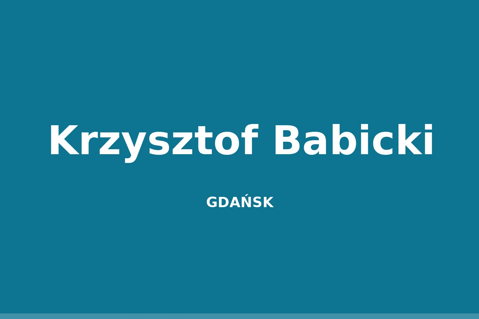 Krzysztof Babicki