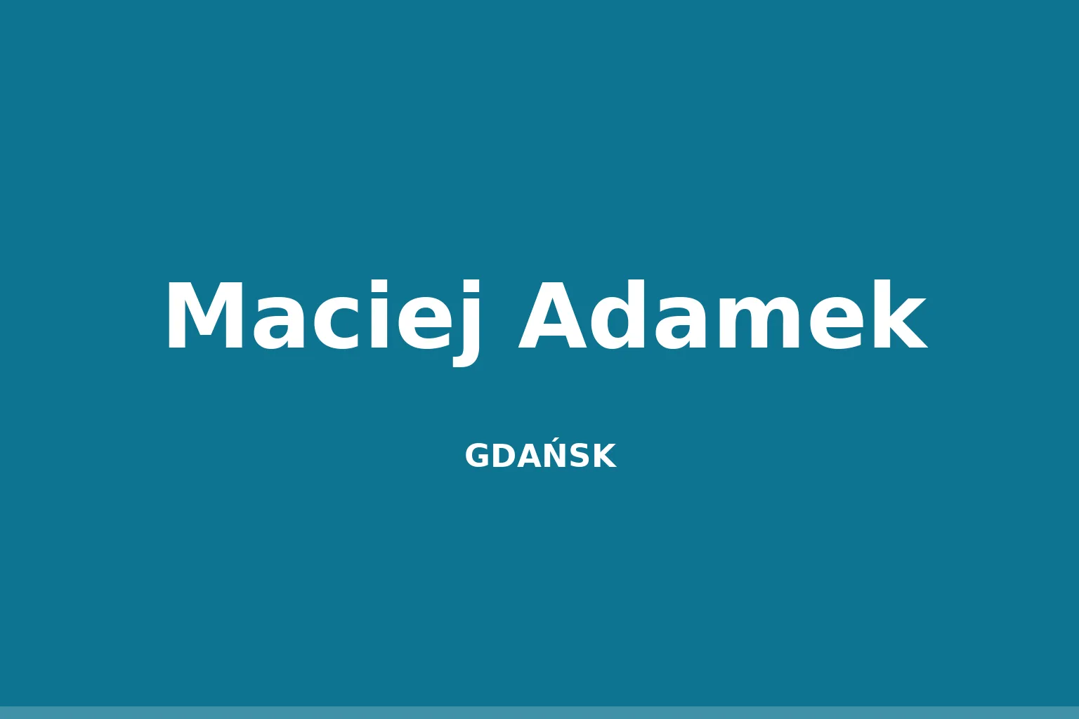 Maciej Adamek