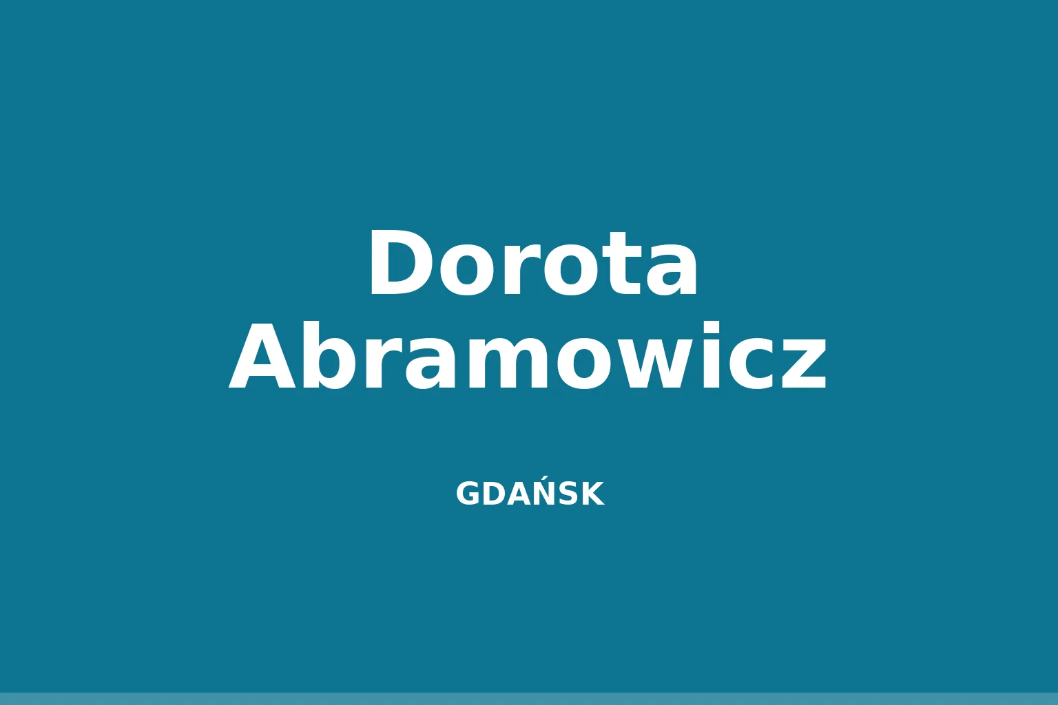 Dorota Abramowicz