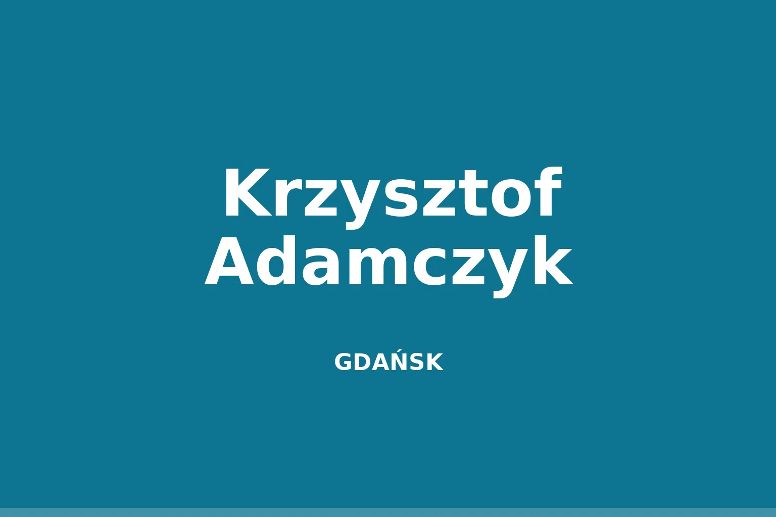 Krzysztof Adamczyk