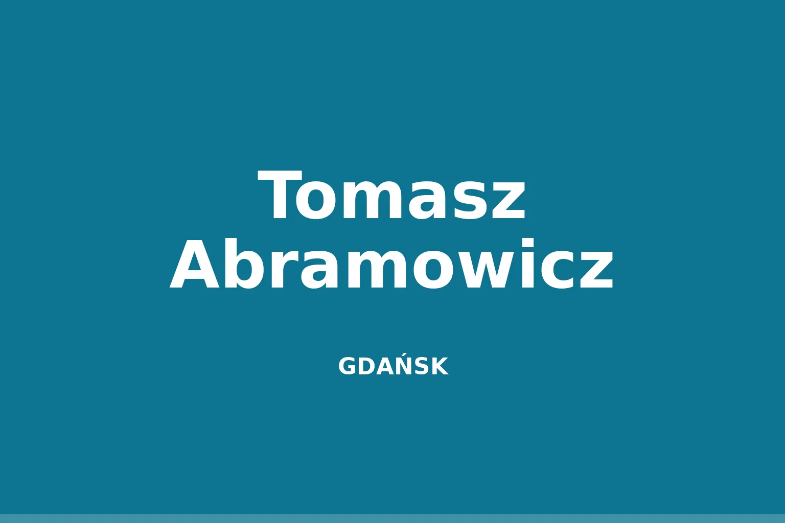 Tomasz Abramowicz
